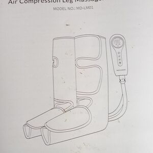 Air Compression Leg Massager by - White